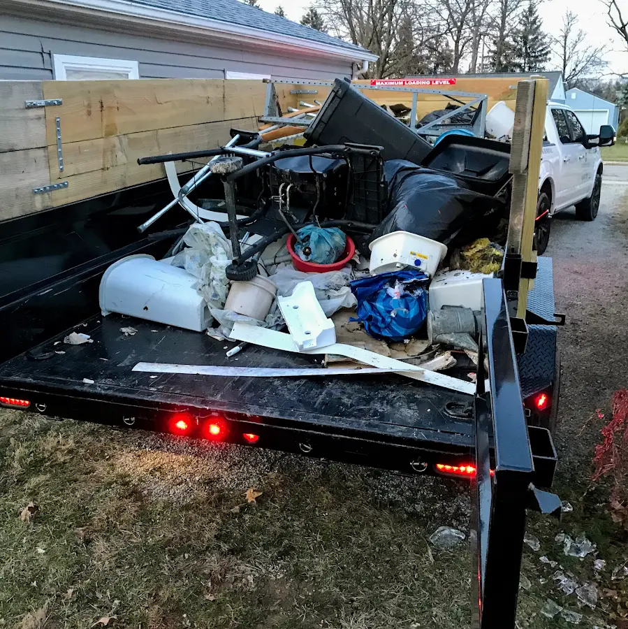 Roll-off dumpster delivered to a residential driveway in Pantops